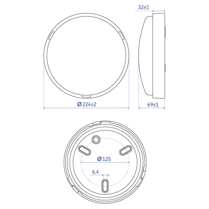 Светильник LED Violux ДББ ATOM UA MW sensor 22W 5000K IP44 антрацит пленка ( 243384 )