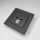Розетка Nilson Alegra X антрацит матовий комп'ютерна CAT5e RJ45 ( 35441044 )