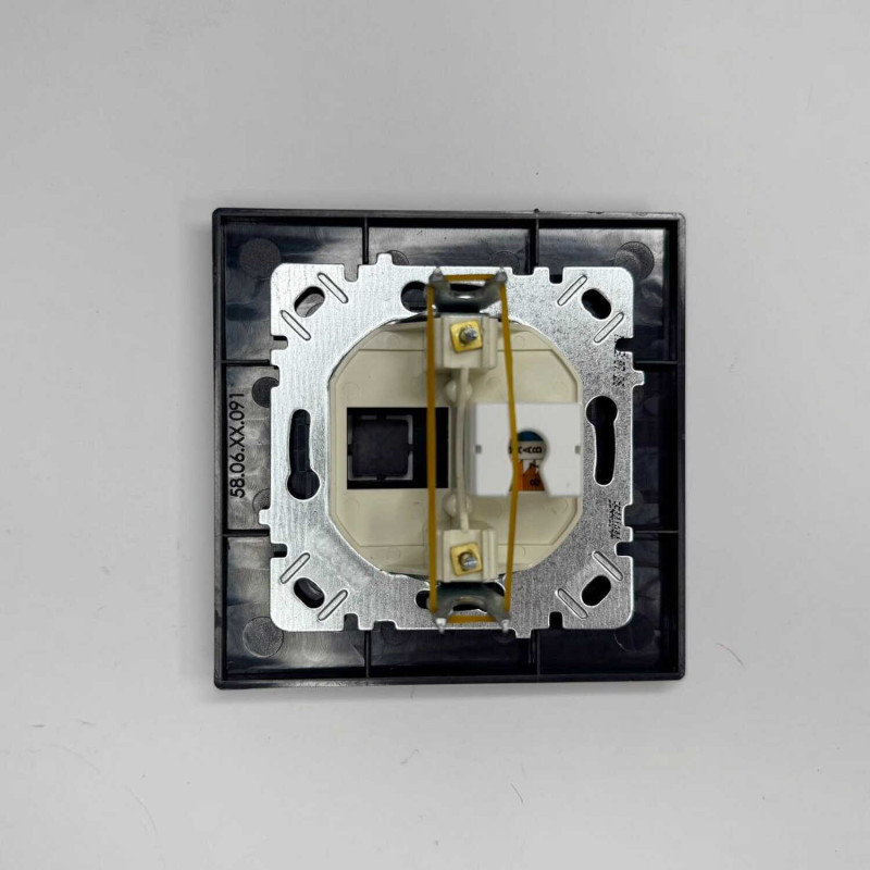 Розетка Nilson Alegra X антрацит матовий комп'ютерна CAT5e RJ45 ( 35441044 )