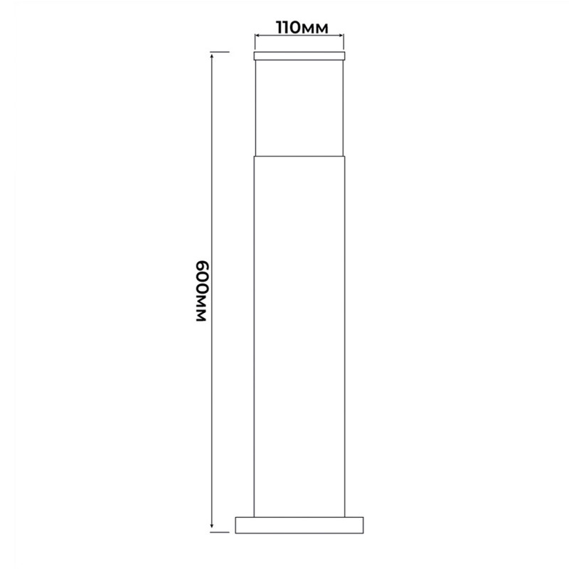 Светильник фасадный Violux BACARDI-60 40W Е27 IP54 черный​ ( 500710​ )