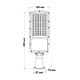 Світильник вуличний VIOLUX CONCORD 30W 3900Lm 5000K ( 430322 )