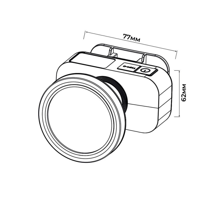 Ліхтарик FISHER 2 LED 3W 250Lm на голову 7 год. Violux ( 360304 )