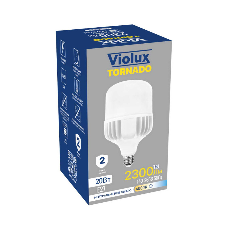 Лампа светодиодная TORNADO 20W E27 4000K Violux​ ( 910132 )
