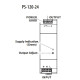 Джерело живлення ETI 004656682 PS-120-24 (Вхід: 100-240V AC/140-340V DC; Вихід: 24-28V DC/120W/5A)