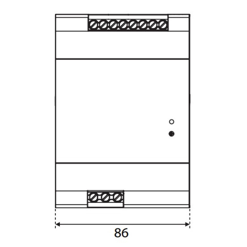 Источник питания ETI 004656684 PS-480-24 (Вхід: 100-240V AC/140-340V DC; Выход: 24-28V DC/480W/20A)