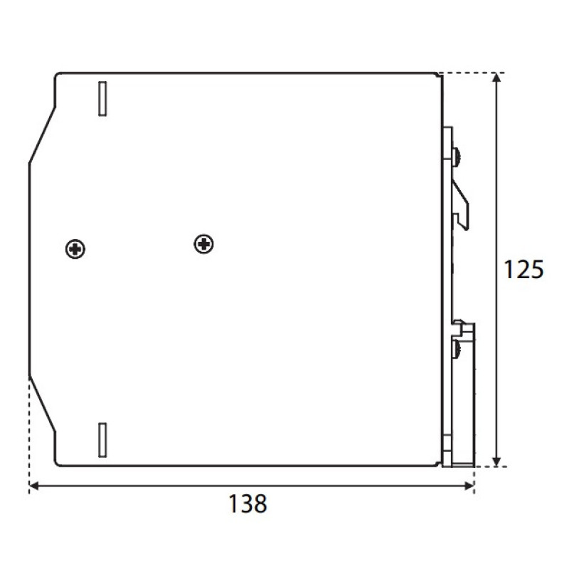 Источник питания ETI 004656684 PS-480-24 (Вхід: 100-240V AC/140-340V DC; Выход: 24-28V DC/480W/20A)