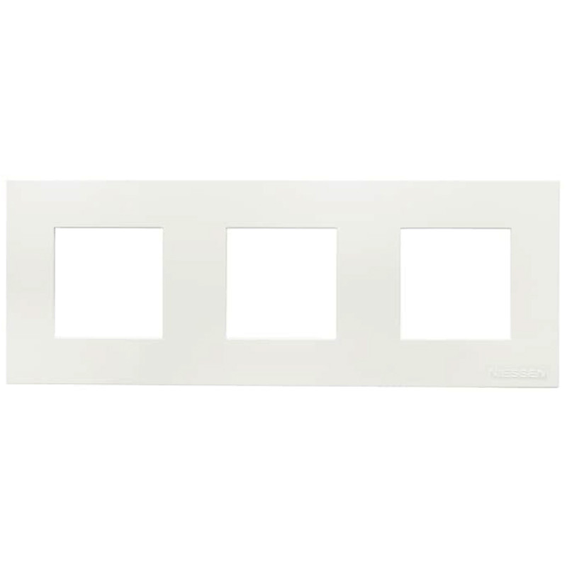 Трехместная рамка ABB Zenit 2CLA227310N1101 N2273.1 BL (белый)