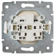 Розетка Lezard Rain (703-0388-121B) ПБТ (кремова)