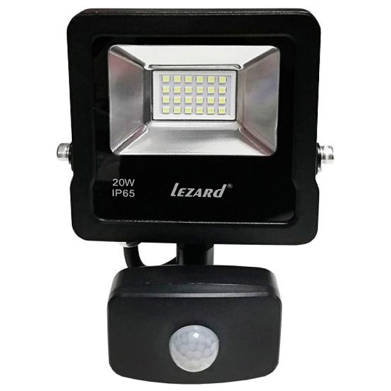 Алюминевый LED прожектор Lezard (PAL6520S) 20Вт 6500K 1600Лм IP65 с датчиком движения