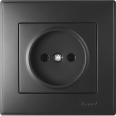 Розетка Lezard «Lesya» (705-4242-121B) с/з (антрацит)