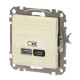 Розетка USB Schneider Electric Sedna Design & Elements A+C 3A 45Вт береза SDD180404