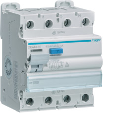 УЗО Hager CEA640D 4P 10кА 40A 100мА A