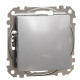 Комплект одноклавишный выключатель + рамка Sedna Design & Elements (SDD113101+SDD313801) алюминий