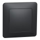Комплект одноклавишный выключатель + рамка Sedna Design & Elements (SDD114101+SDD314801) черный