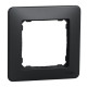 Комплект одноклавишный выключатель + рамка Sedna Design & Elements (SDD114101+SDD314801) черный