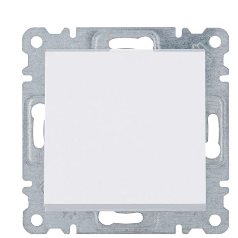 Комплект вимикач + рамка Lumina (WL5510+WL0010) білий