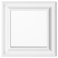 Комплект вимикач + рамка Eco Profi Deco (EPD481WW+EP431U+EP490WW) білий глянцевий