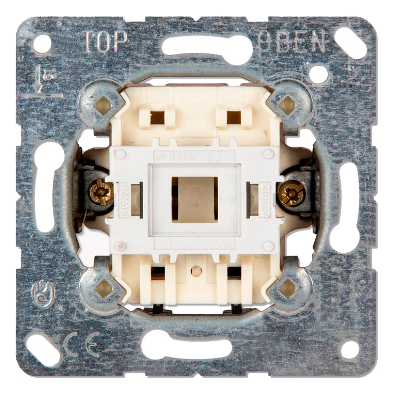 Комплект вимикач + рамка Eco Profi Deco (EPD481WW+EP431U+EP490WW) білий глянцевий