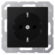Комплект вимикач + розетка з з/к + рамка Eco Profi Standart (EPS482SWM+EP431U+EP490SWM+EP1420SWM) чорний матовий