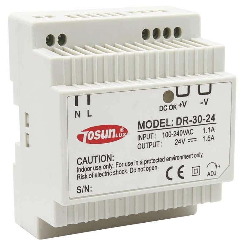 Джерело живлення TOSUNlux DR45-15 15В 0-2,8A (6940151071471)