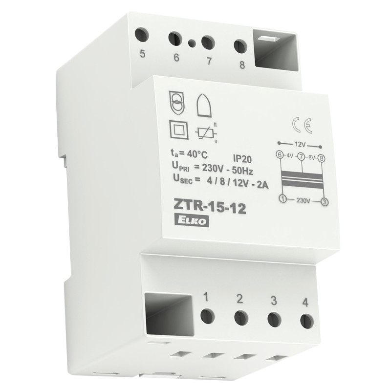 Звонковый трансформатор ZTR-15-12V, ELKOep