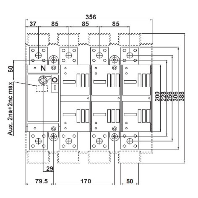 Вимикач навантаження Technoelectric VC5P 15004SM 2000А 50кА