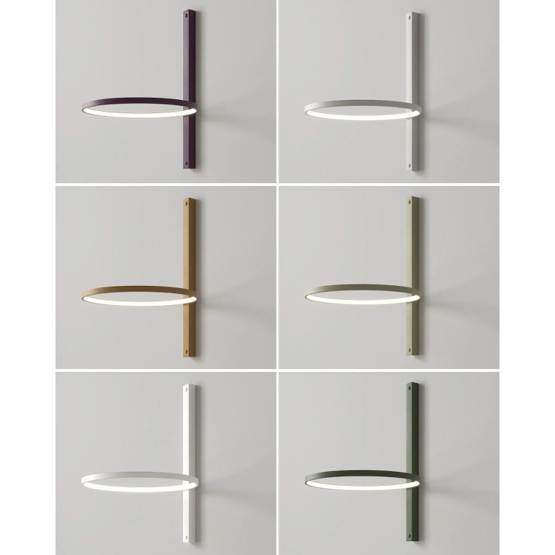 Бра, настенный светильник babich.studio Ring BC LED 1x12W 3000K/4000K 1400Lm IP20 черный