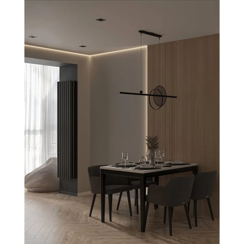 Підвісний світильник, люстра babich.studio Mid 1200 LED 1x29W 3000K/4000K 3200Lm IP20 чорний