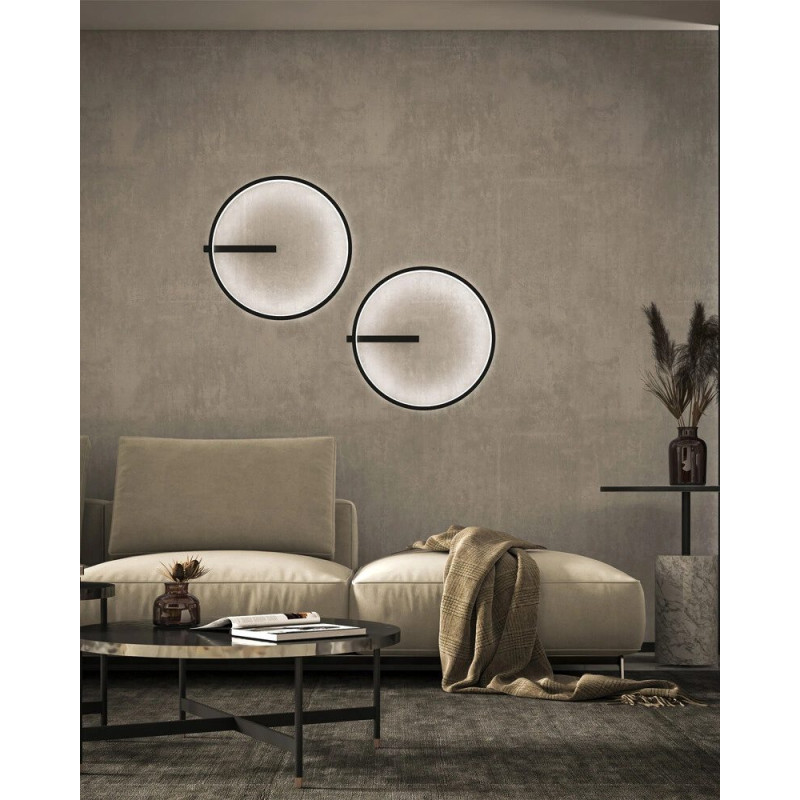 Бра, настенный светильник babich.studio Ring В550 LED 1x23W 3000K/4000K 2500Lm IP20 черный