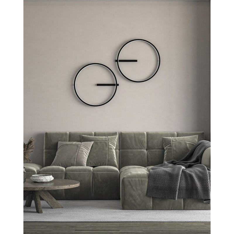Бра, настенный светильник babich.studio Ring В550 LED 1x23W 3000K/4000K 2500Lm IP20 черный
