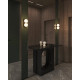 Бра, настенный светильник babich.studio Bubble B G9 2x7W IP20 черный