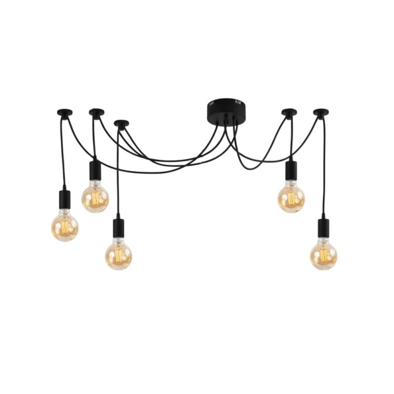 Люстра паук Light Set 113187 Ternava E27 5x40W IP20 черная