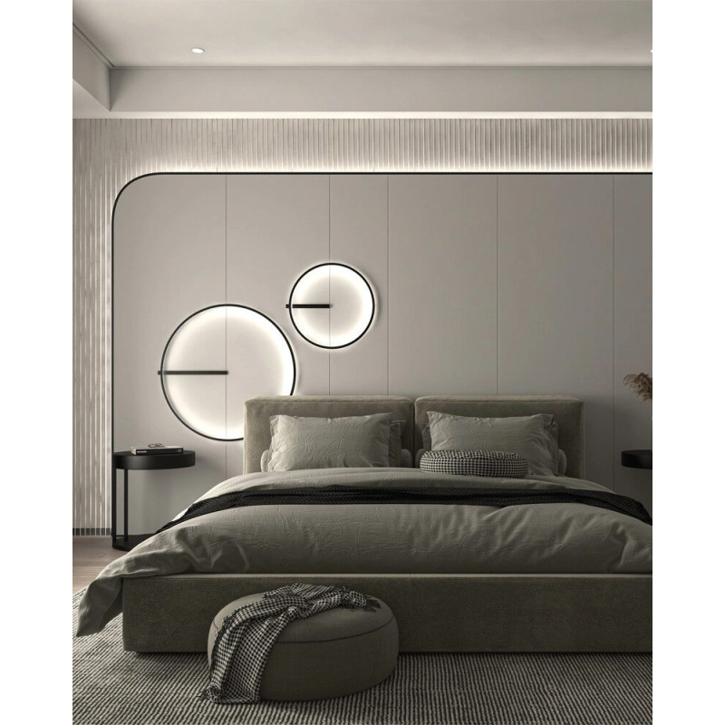 Бра, настенный светильник babich.studio Ring В900 LED 1x37W 3000K/4000K 4200Lm IP20 черный