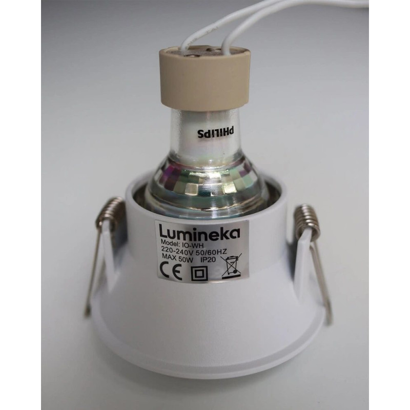 Точечный светильник Lumineka LM-IO-WH GU10 1x50W IP20 белый