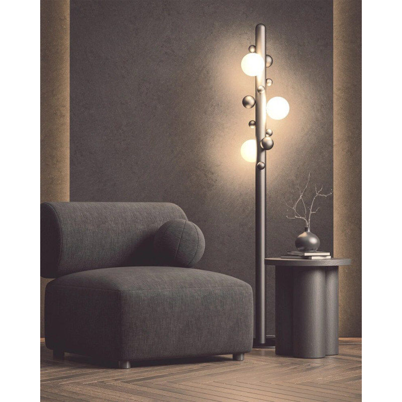 Торшер babich.studio Lunar F G9 3x21W IP20 черный