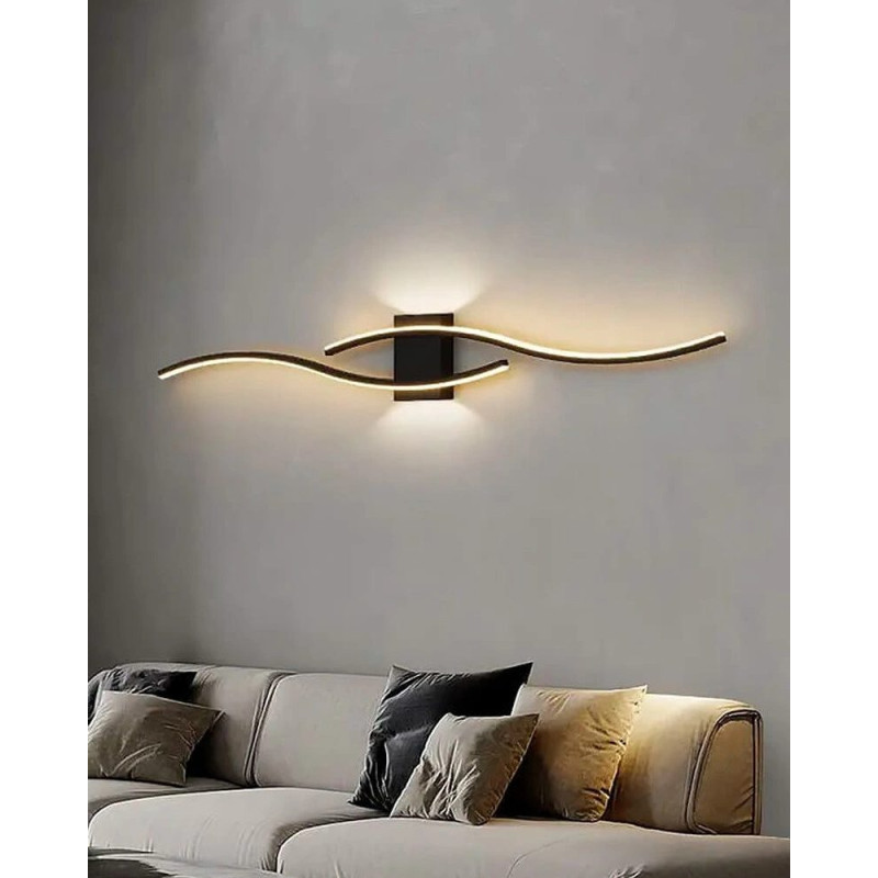 Бра, настінний світильник Line.F WM27/1000 LED 2x19W 4000K IP20 чорний