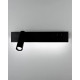 Бра, настінний світильник Line.F WJ028/2L BK (лівий) + USB-C LED 2x8W 4000K IP20 чорний