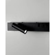 Бра, настінний світильник Line.F WJ028/2L BK (лівий) + USB-C LED 2x8W 4000K IP20 чорний