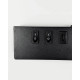 Бра, настенный светильник Line.F WJ028/2R BK (правый) + USB-C LED 2x8W 4000K IP20 черный