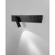 Бра, настенный светильник Line.F WJ028/2R BK (правый) + USB-A LED 2x8W 4000K IP20 черный