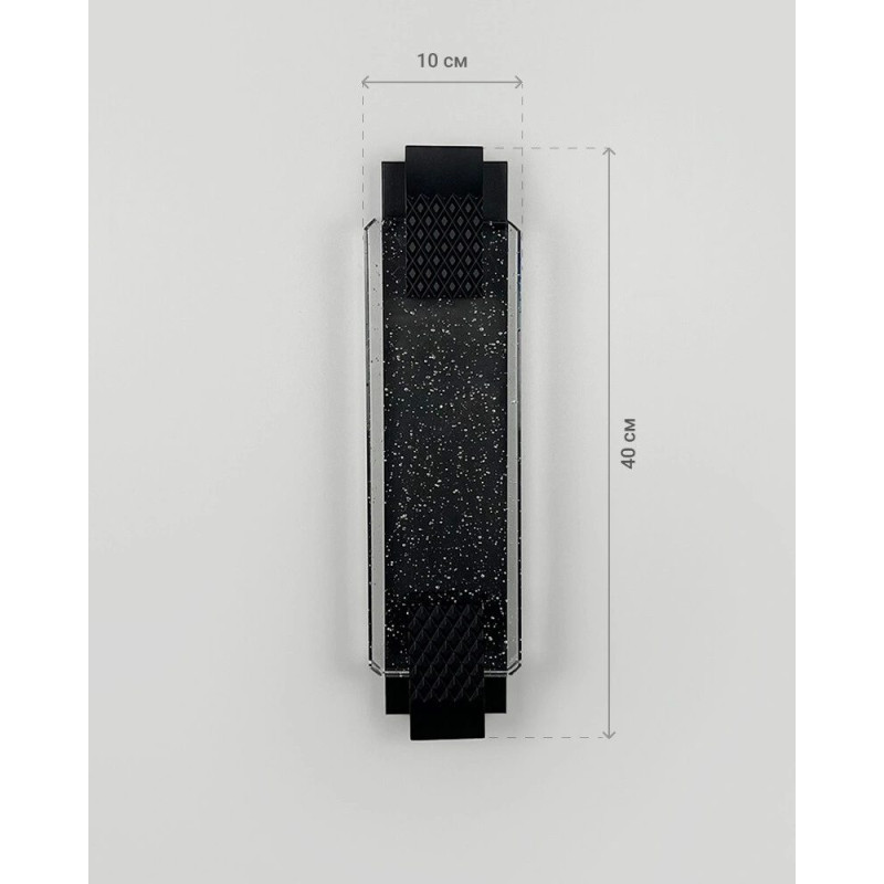 Бра, настенный светильник Line.F WB35/400 BK LED 1x6W 4000K IP20 черный
