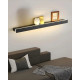 Бра, настінний світильник із функцією полички Line.F WB029/800 BK LED 1x18W 4000K IP20 чорний