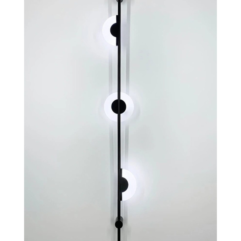 Бра, настінний світильник Line.F WSE09-150*1500 BK Acrylic Alabaster LED 1x8W 4000K IP20 чорний