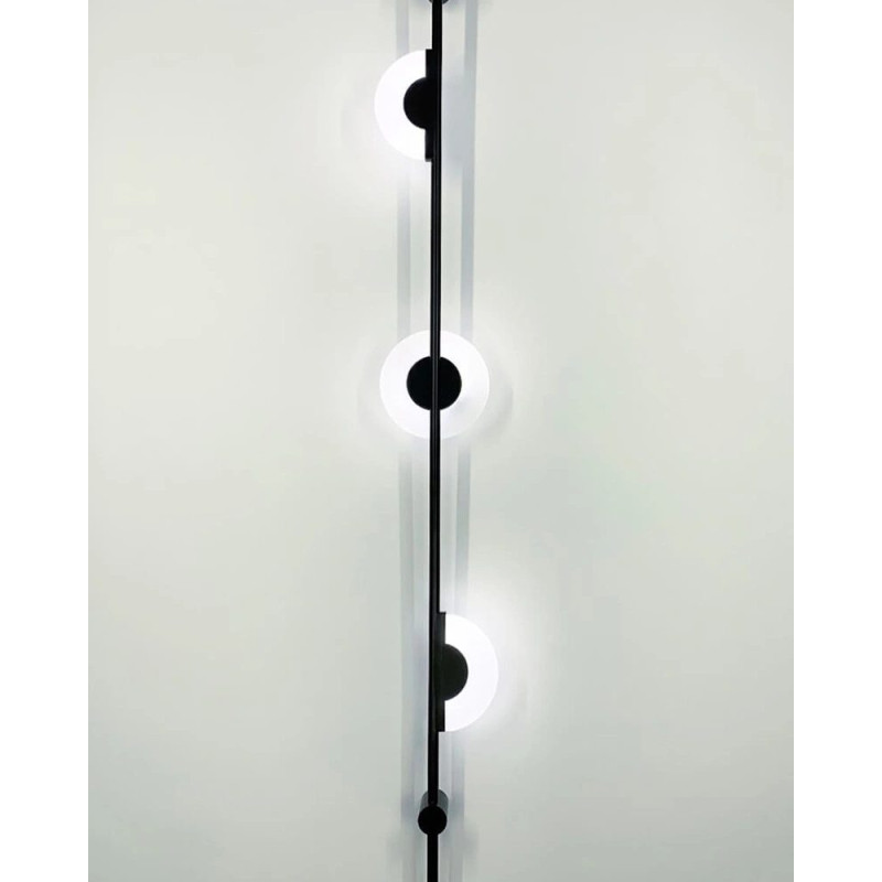 Бра, настінний світильник Line.F WSE09-150*1500 BK Acrylic Alabaster LED 1x8W 4000K IP20 чорний