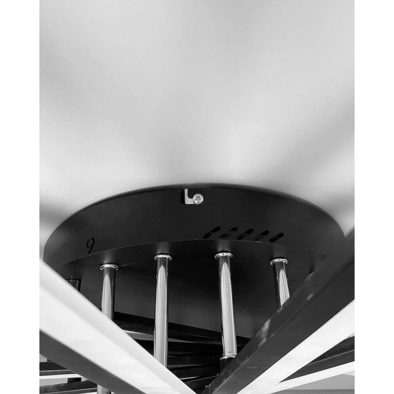 Люстра Line.F MJ195/9 BK LED 9x115W 3000K/4500K/6000K IP20 черная