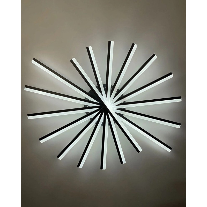 Люстра Line.F MJ195/9 BK LED 9x115W 3000K/4500K/6000K IP20 черная