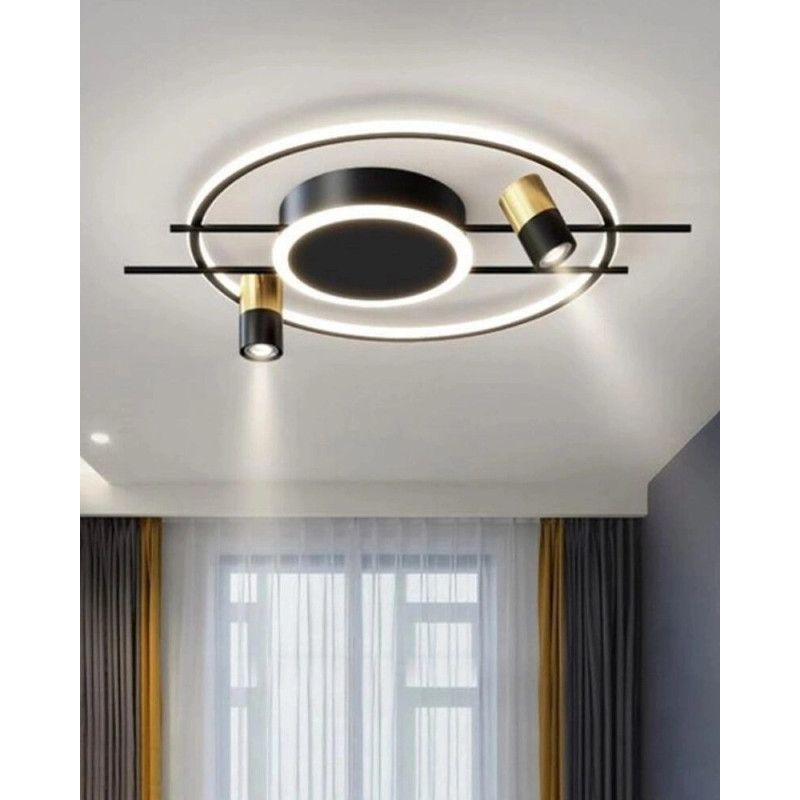 Люстра Line.F MJ53/2+LED LED 4x86W 3000K/4500K/6000K IP20 чорна