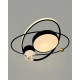 Люстра Line.F MJ47-500 BK LED 2x68W 3000K/4500K/6000K IP20 черная