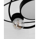 Люстра Line.F MJ47-500 BK LED 2x68W 3000K/4500K/6000K IP20 черная