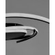 Люстра Line.F H016-750 LED 1x40W 3000K/4500K/6000K IP20 черная